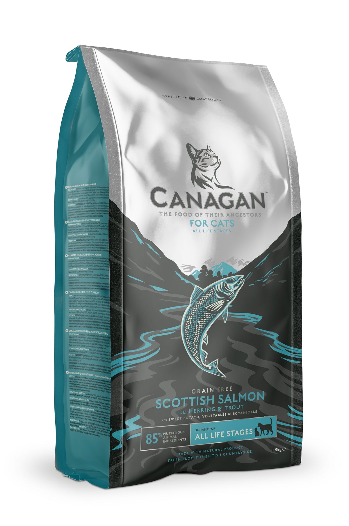 Scottish Salmon Dry Cat Food (Herring & Trout) 2kg