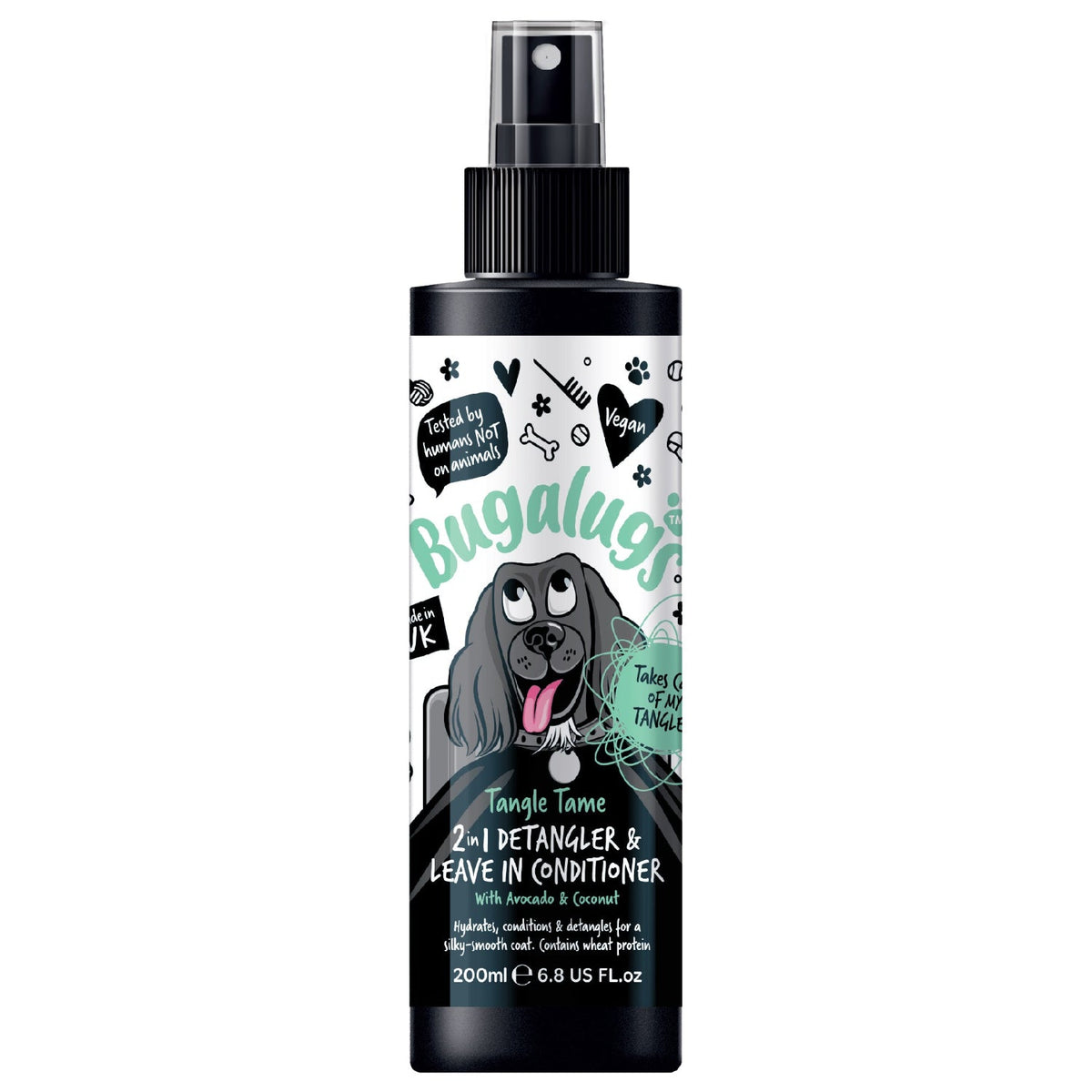 Bugalugs Tangle Tame 2-in-1 Detangling & Leave-In Conditioner Spray (200ml)
