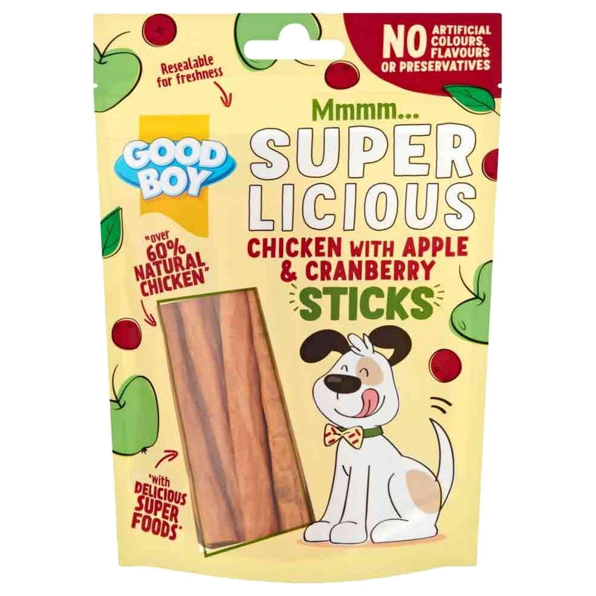 Super Licious Chicken with Apple & Cranberry Sticks
