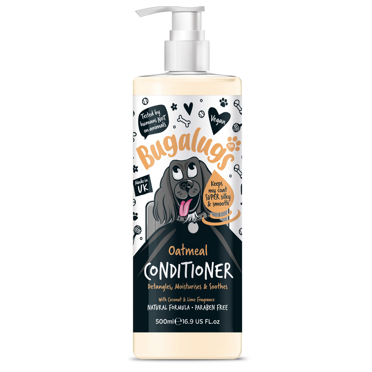 Bugalugs Oatmeal Dog Conditioner – Coconut & Lime (300ml)