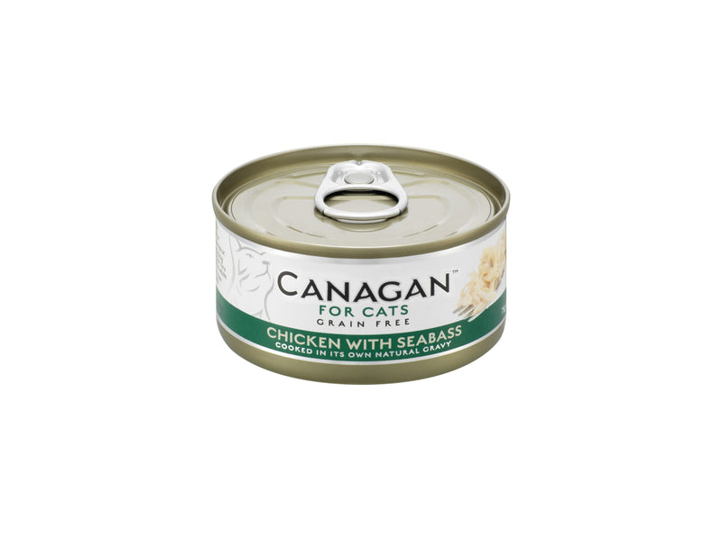 Canagan Grain Free Wet Cat Food – Chicken with Sea Bass (75g Tin)