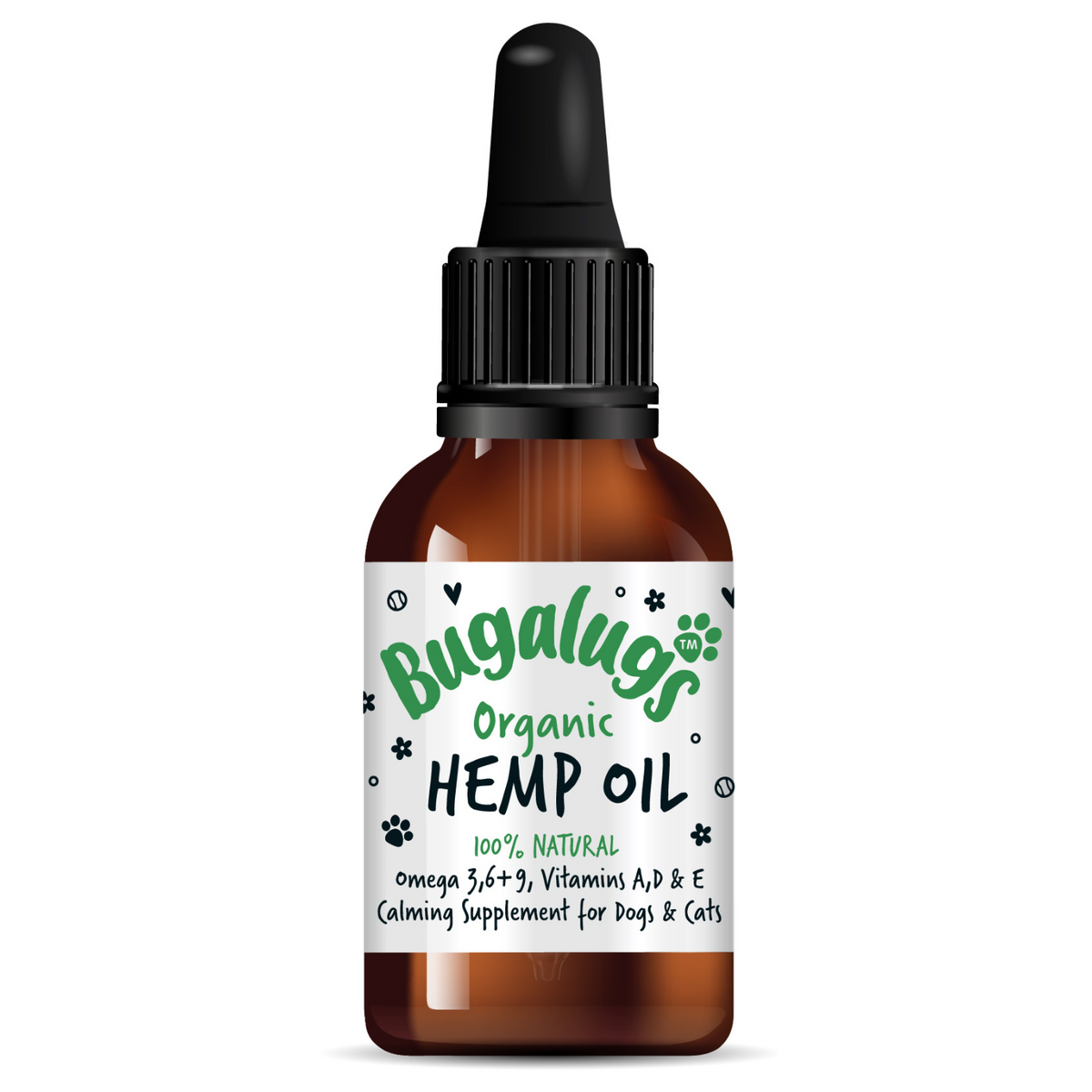 Bugalugs Organic Hemp Oil for Dogs & Cats (50ml)