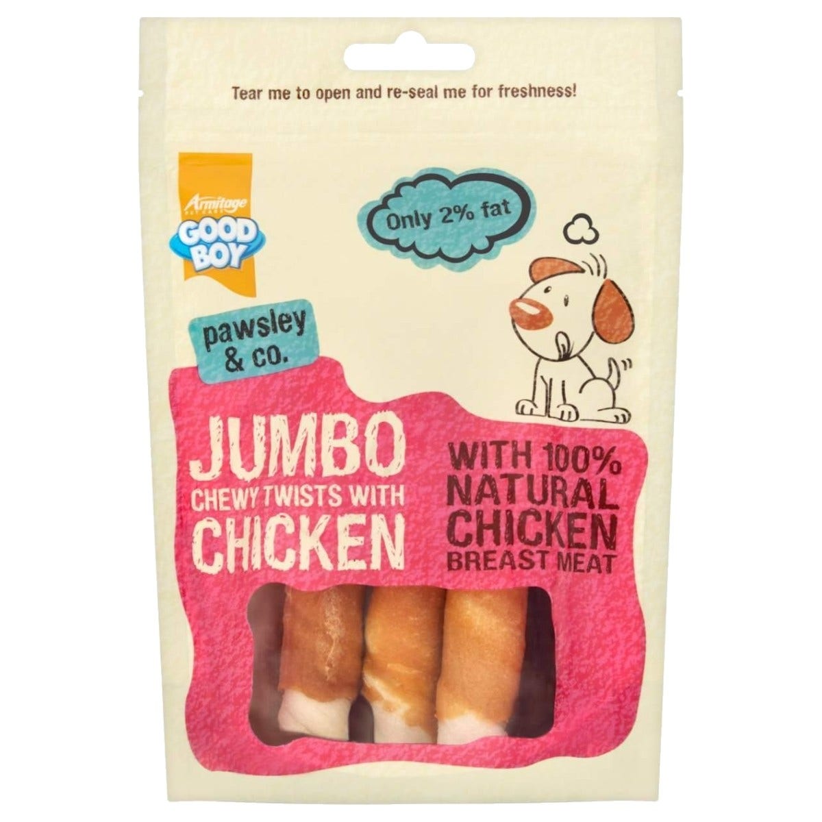 Jumbo Chewy Twists with Chicken