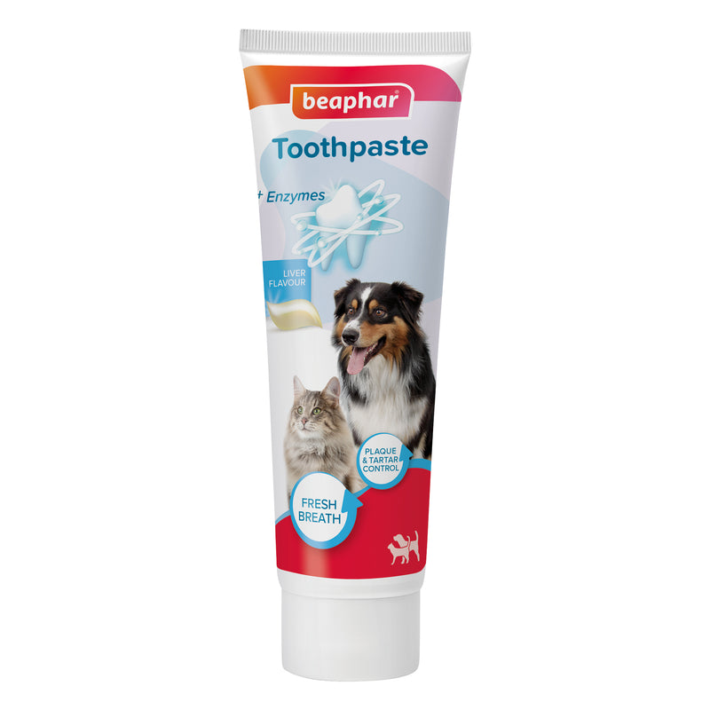 Beaphar Liver-Flavour Toothpaste with Enzymes for Cats & Dogs (100g)
