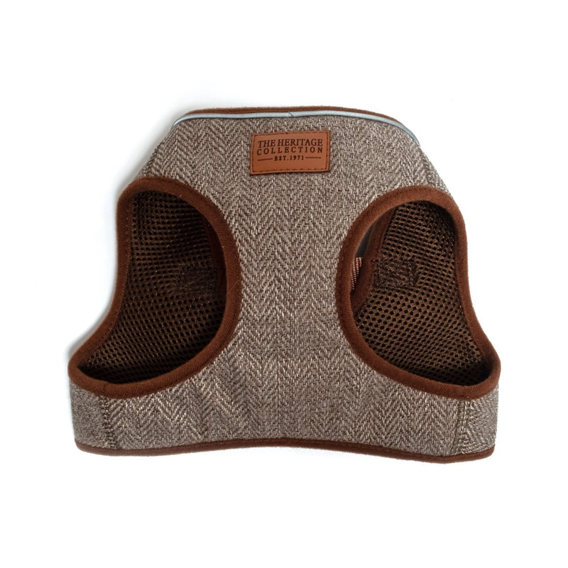 Ancol Heritage Taupe Herringbone Step-In Tweed Dog Harness