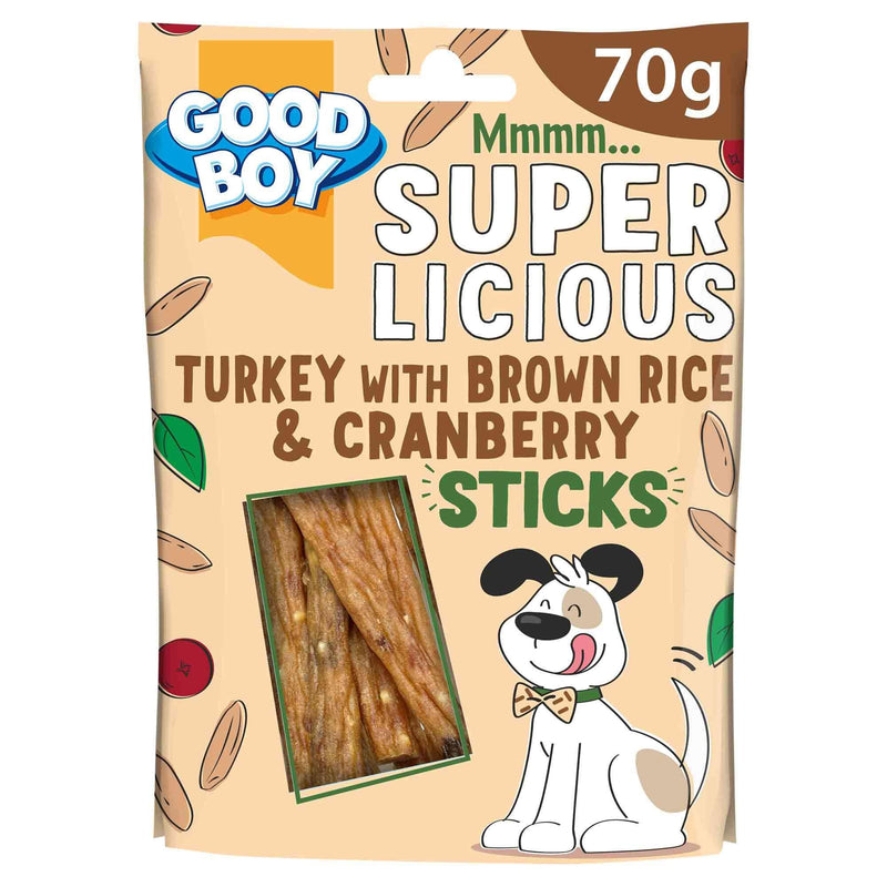 Super Licious Turkey with Brown Rice & Cranberry Sticks