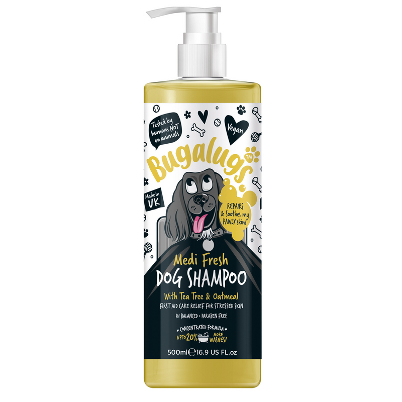 Bugalugs Medi Fresh Dog Shampoo – Tea Tree & Oatmeal (300ml)