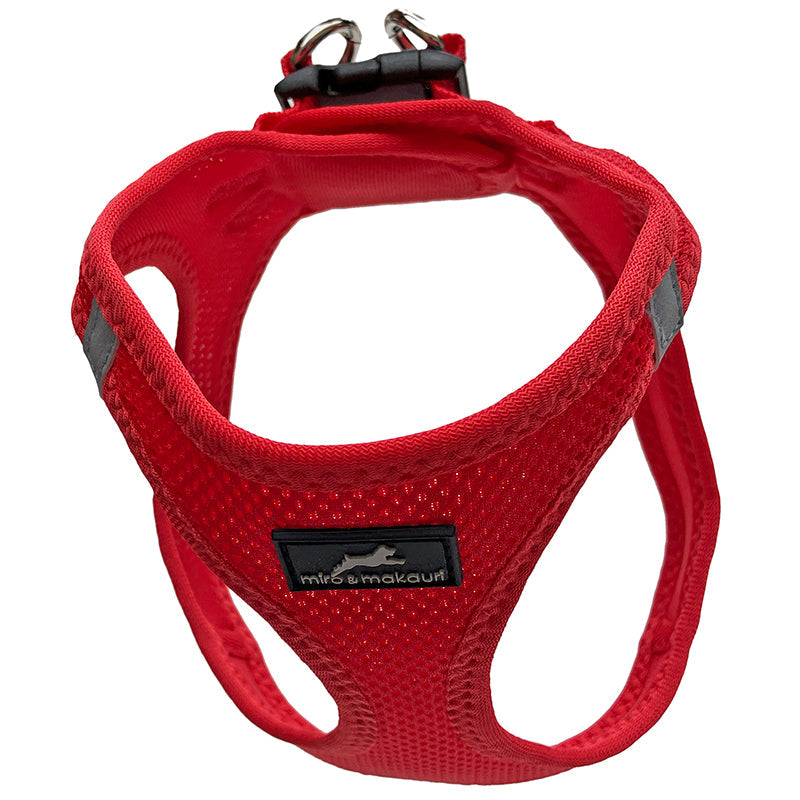 Miro & Makauri step-in vest harness in red